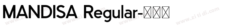 MANDISA Regular字体转换